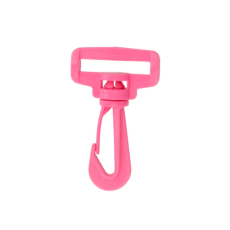 Bag Making - Swivel Clip Hook 32mm in Cerise Pink Plastic 