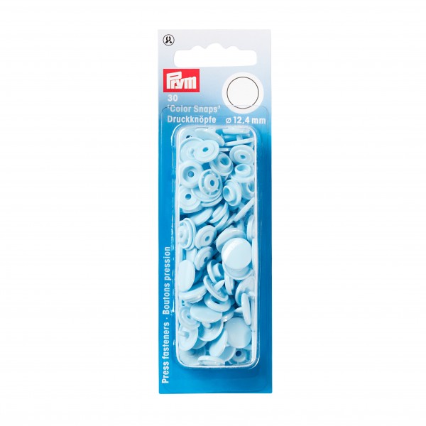 Snap Fasteners - 12.4mm in Baby Blue by Prym 393 120