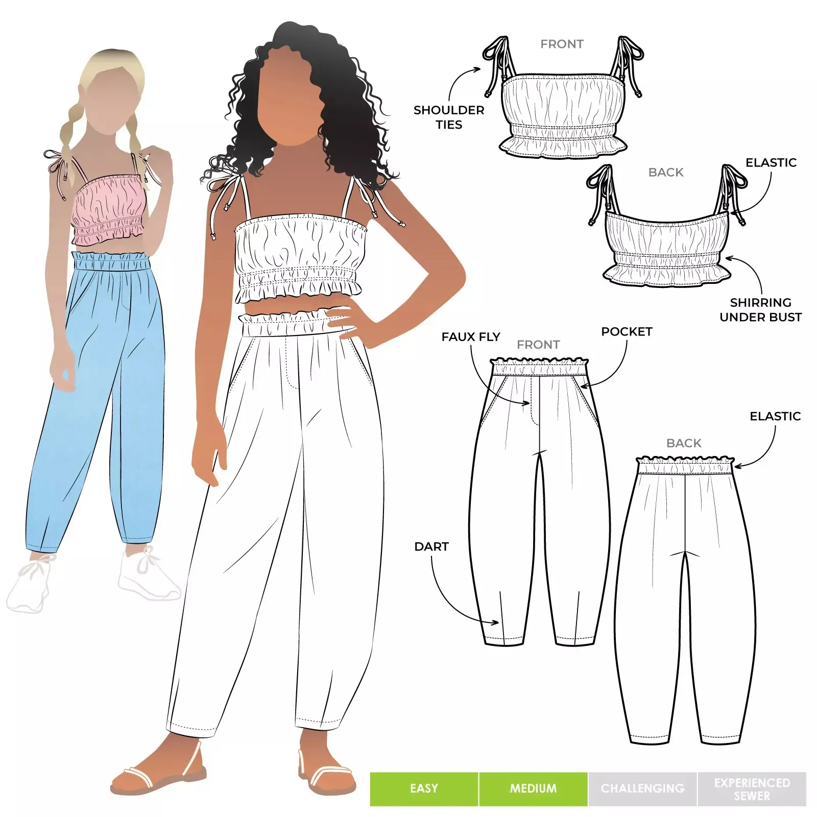 Style Arc - Barry Kids Top and Pants Sewing Pattern Ages 2 to16