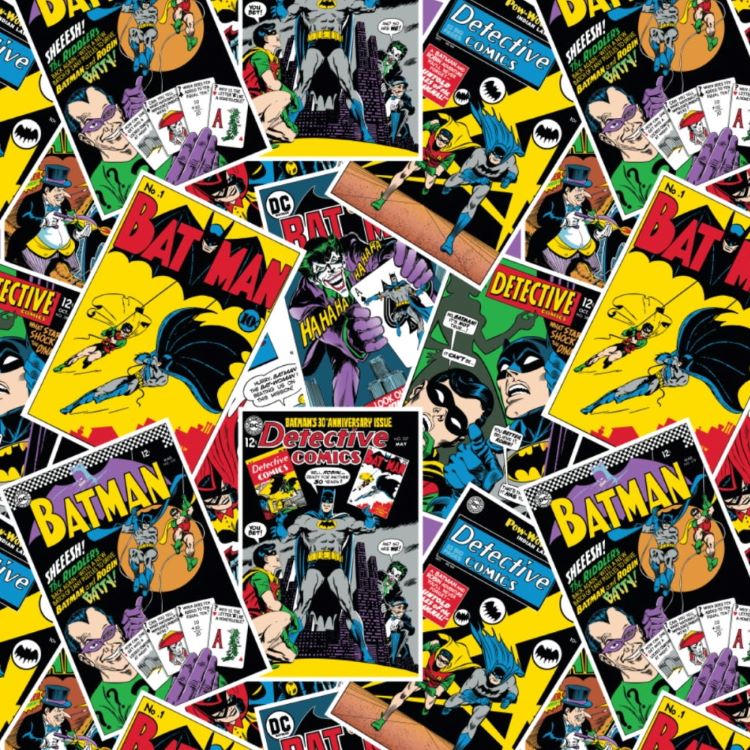 Quilting Fabric - Batman Comic Stack by Eugene Textiles 23200354