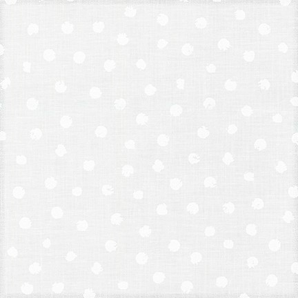 Quilting Fabric - Spots White on White from Mini Madness by Robert Kaufman SRK-19694-1