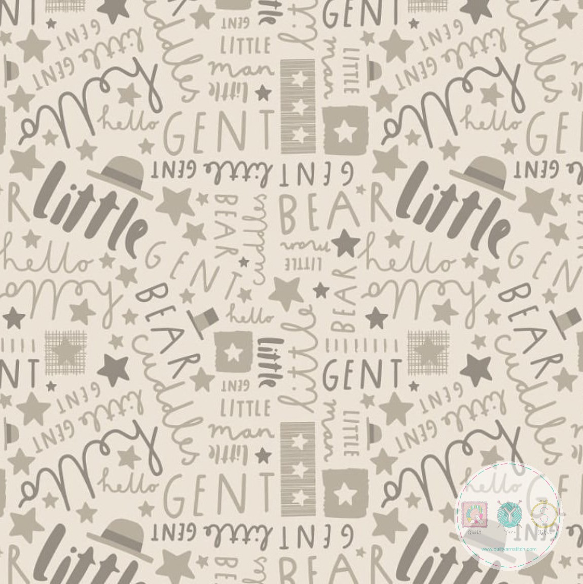 Quilting Fabric - Little Gent from Big Bear Cuddles by Camelot Fabrics 21185503