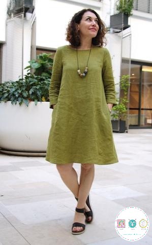 Tessuti Fabrics - Bella Dress - Sizes xxs - xl - Ladies Sewing Pattern