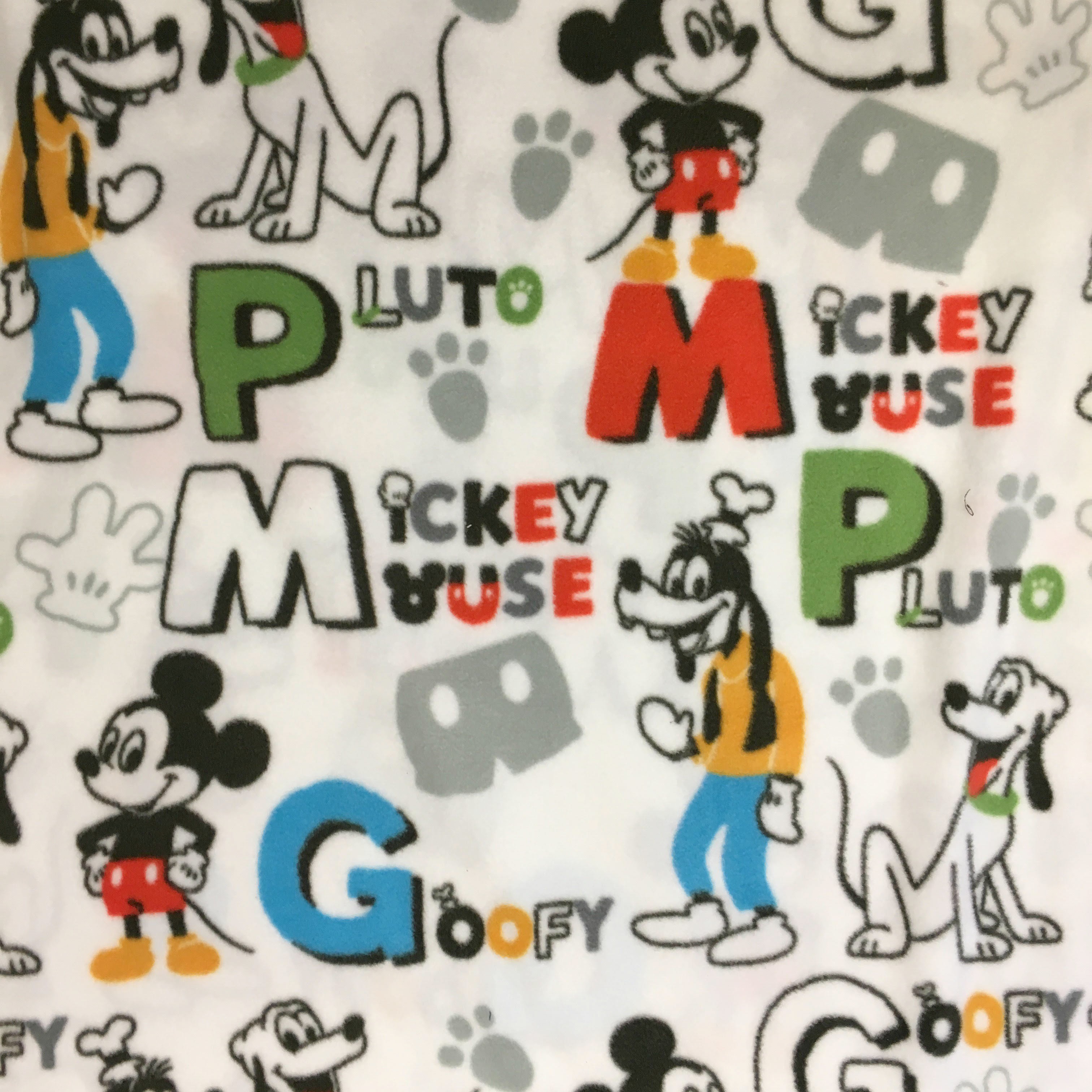 Sort Fleece Fabric 58" Wide - Mickey Mouse and Friends by Camelot Fabrics