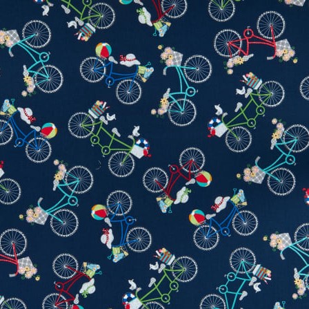 Quilting Fabric - Bicycles Vintage Boardwalk by Maywood Studios