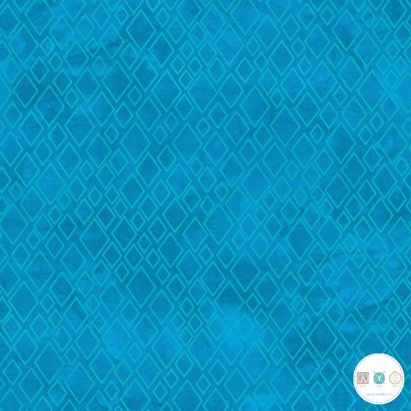 Quilting Fabric - Blue Diamonds from Twist and Shout by Rivers Bend
