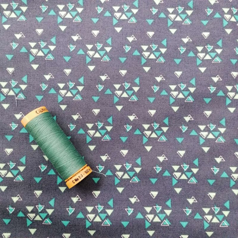 Quilting Fabric - Blue Triangles from Spectrum by V and Co for Moda 10862 16
