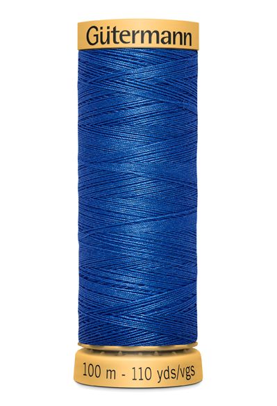 Gutermann Sew All Thread - Blue 100% Cotton Colour 7000