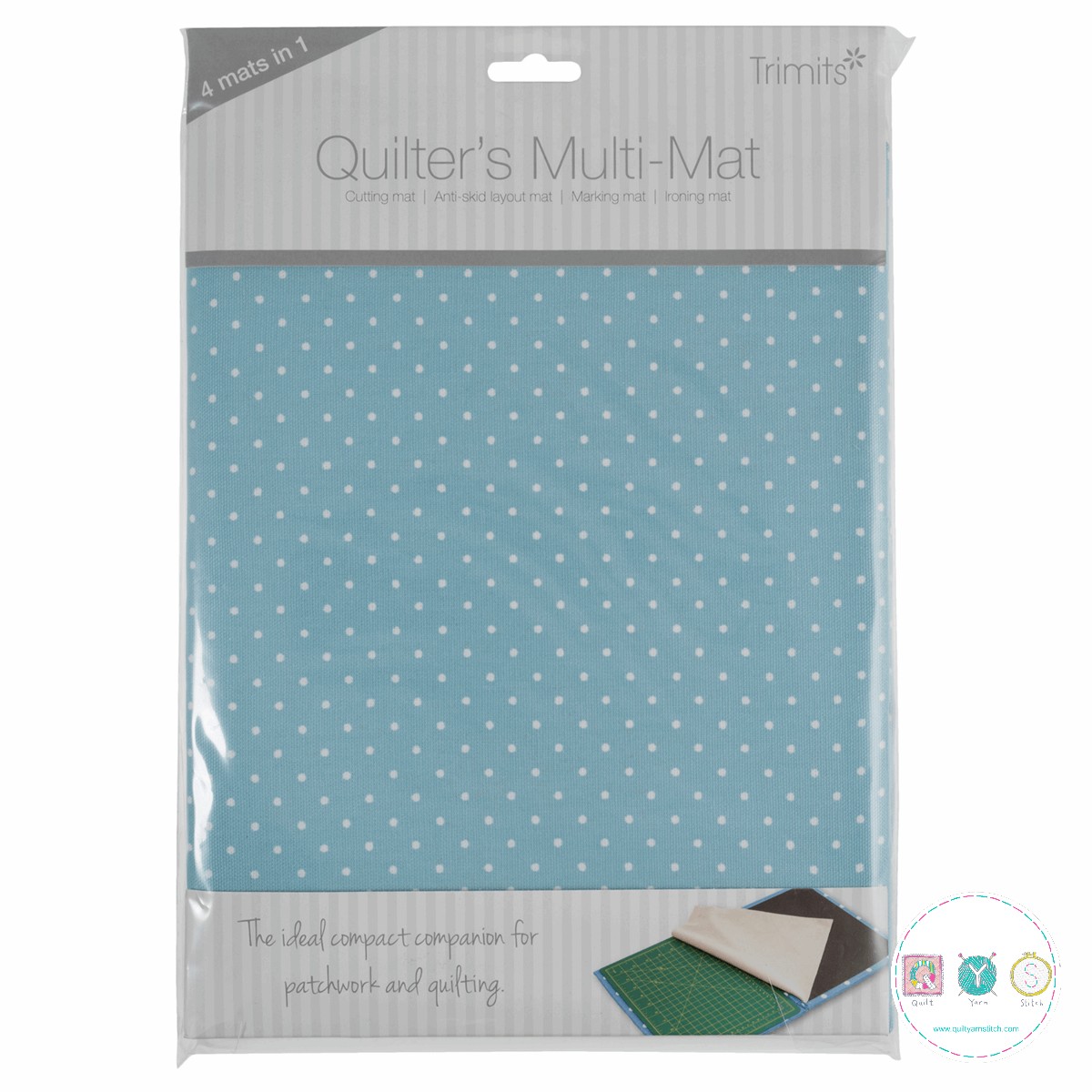Gift Idea - Trimits - Quilters 4 in 1 Multi Mat  - Blue Dot
