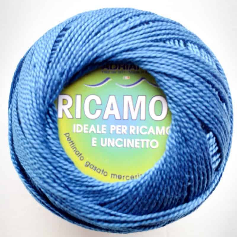 Perle 8 Embroidery Thread - Bluette Colour 32 from Ricamo Collection by Adriafil