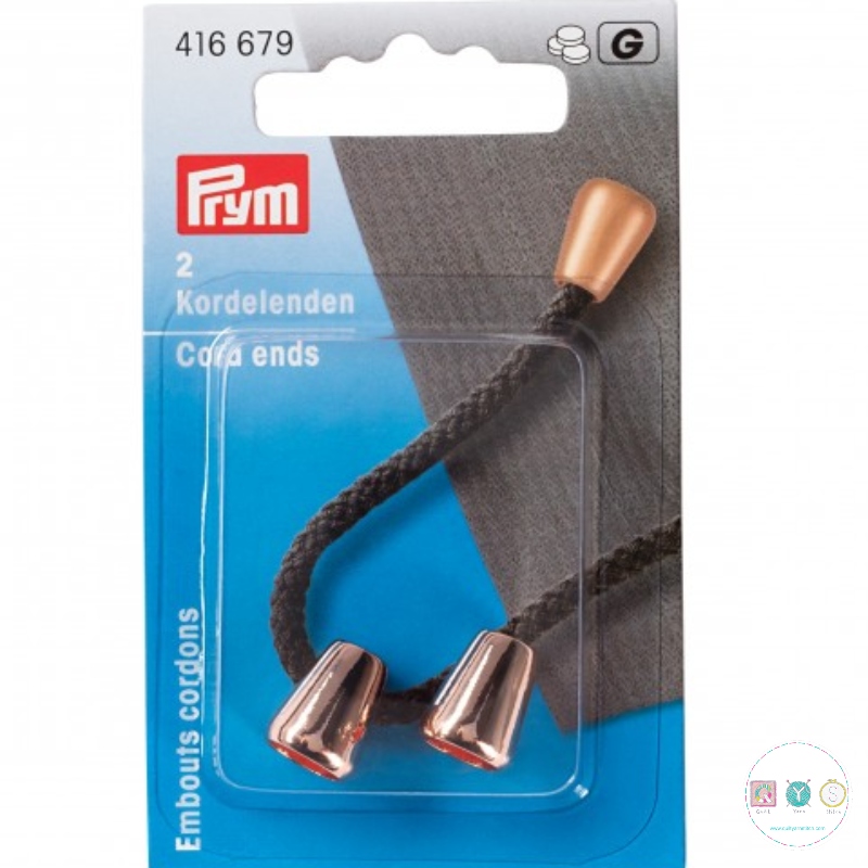 Prym 416 679 - Rose Gold Cone Cord Ends - Dressmaking Accessories