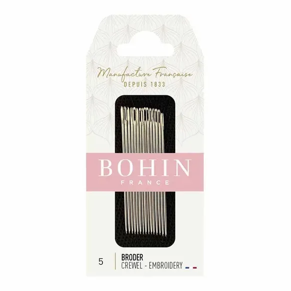 Bohin Embroidery Crewel needles no.5