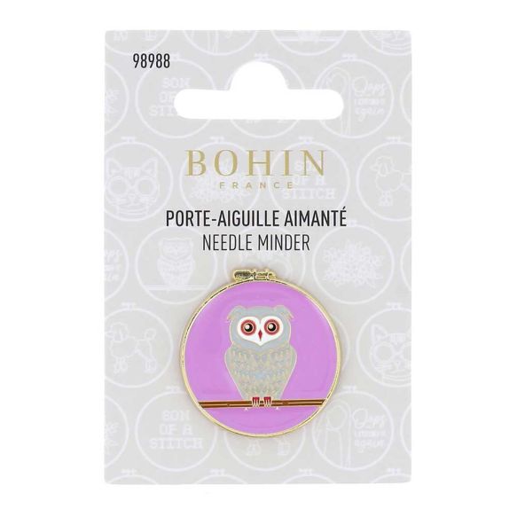 Bohin Magnetic Needle Minder with Owl Design