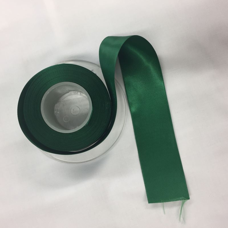 38mm Satin Ribbon in Emerald Green