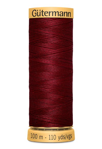 Gutermann Sew All Thread - Brick Red 100% Cotton Colour 2433