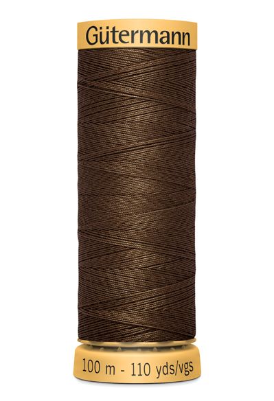 Gutermann Sew All Thread - Brown 100% Cotton Colour 1523