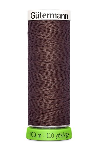 Gutermann Sew All Thread - Brown Recycled Polyester rPET Colour 446