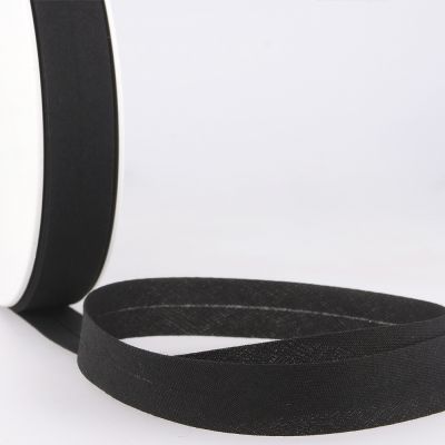 Bias Binding in Black Col 1 - 25mm Wide by Fany