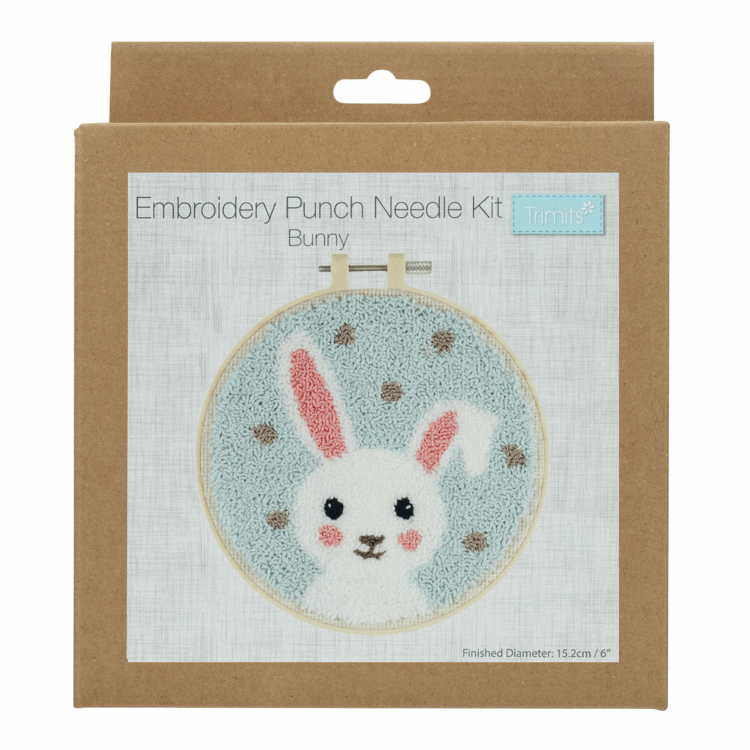 Gift Idea - Punch Needle Kit - Embroidery Thread Bunny