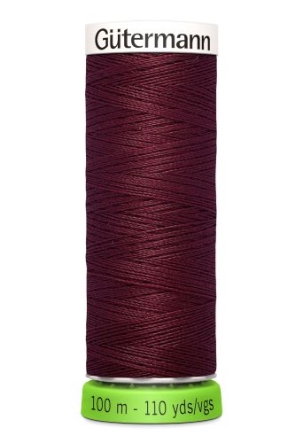 Gutermann Sew All Thread - Burgundy Recycled Polyester rPET Colour 369