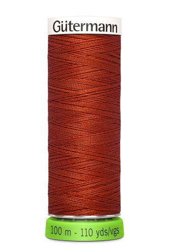 Gutermann Sew All Thread - Burnt Orange Recycled Polyester rPET Colour 837