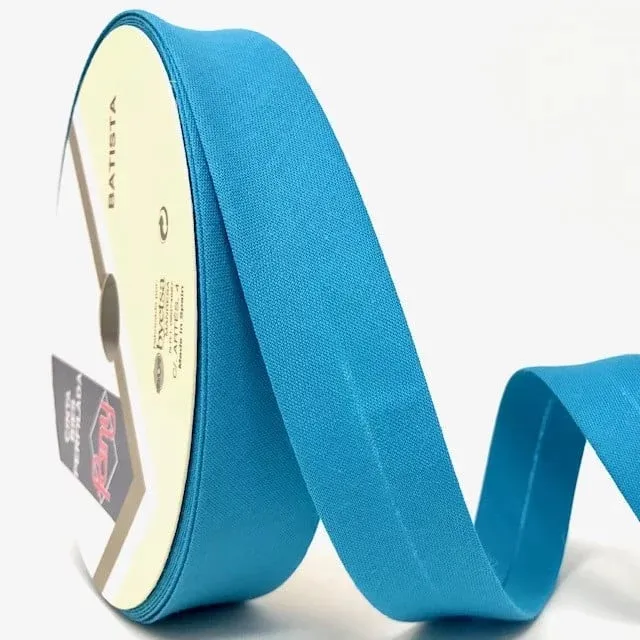 Bias Binding in Turquoise Col 26 - 25mm Wide by Fany