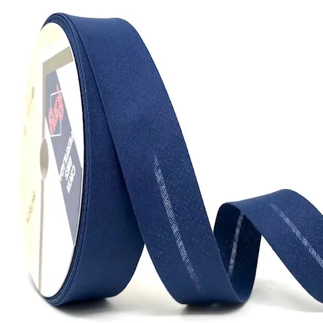 Bias Binding in Navy Blue Col 322 - 25mm Wide by Fany
