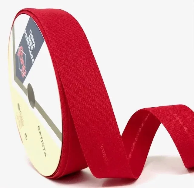 Bias Binding in Red Col 46  - 25mm Wide by Fany