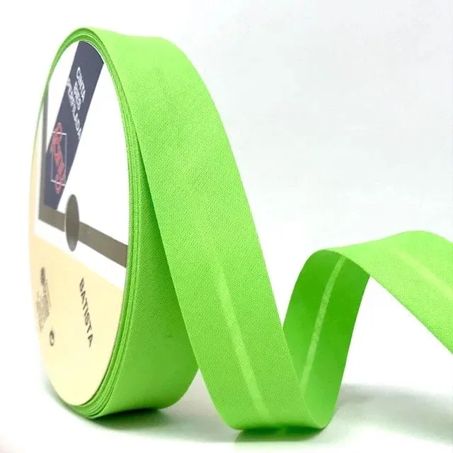 Bias Binding in Lime Green Col 56 - 25mm Wide by Fany