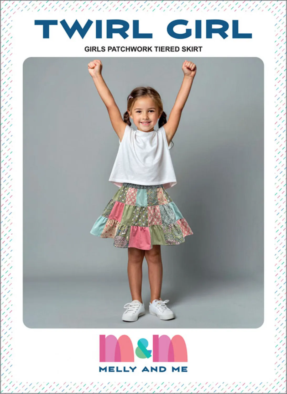 Twirl Girl Skirt Sewing Pattern by Melly & Me - Sizes 2 to 8