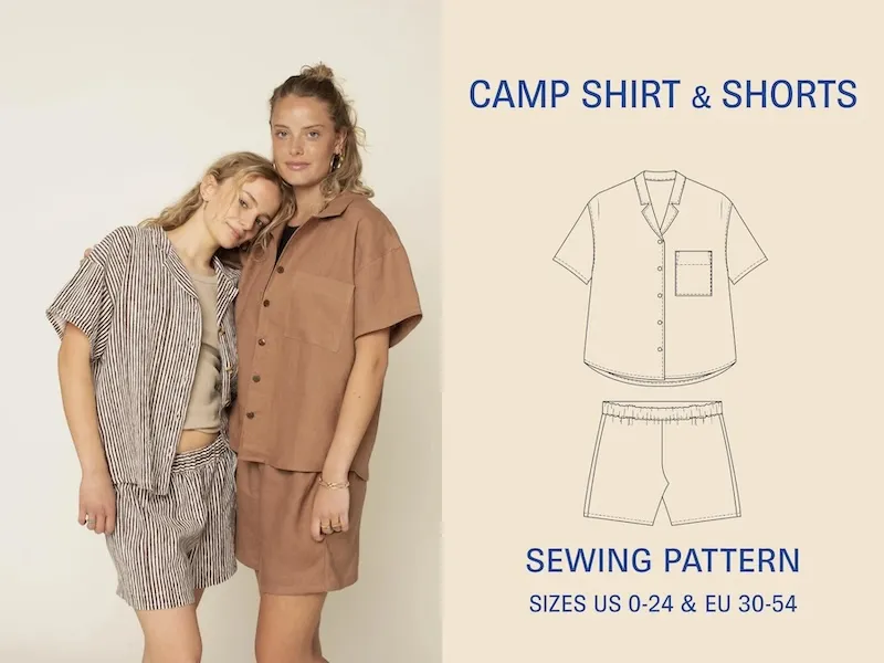 Wardrobe by Me - Camp Shirt and Shorts Sewing Pattern
