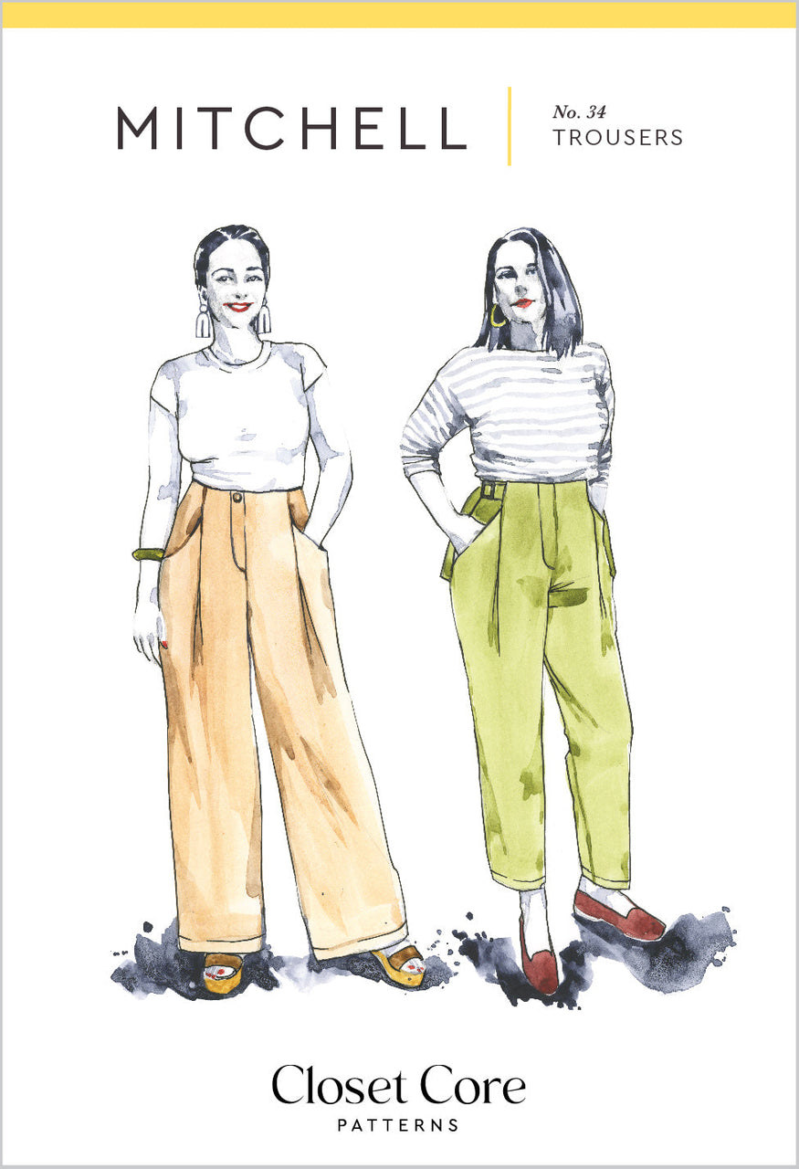 Closet Core - Mitchell Trousers Sewing Pattern Sizes 0 to 20