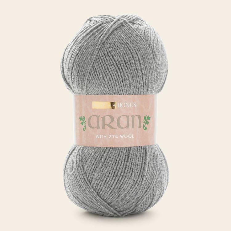 Yarn - Hayfield Bonus Aran with Wool in Celtic Grey 997