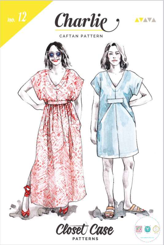 Closet Core - Charlie Caftan Dress - Ladies Sewing Pattern - Dressmaking