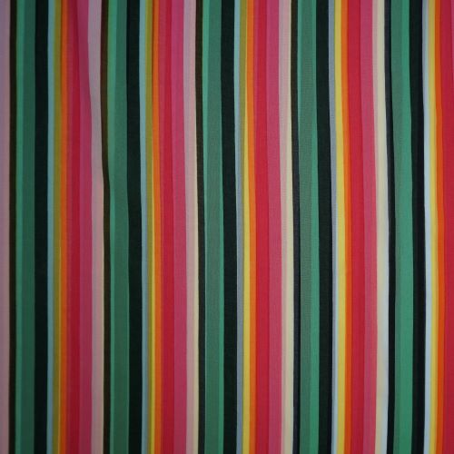 Deadstock - Chiffon Fabric in Rainbow Stripe 
