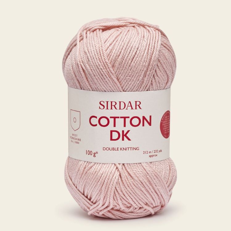 Yarn - Sirdar Cotton DK in Chilled Rose 509