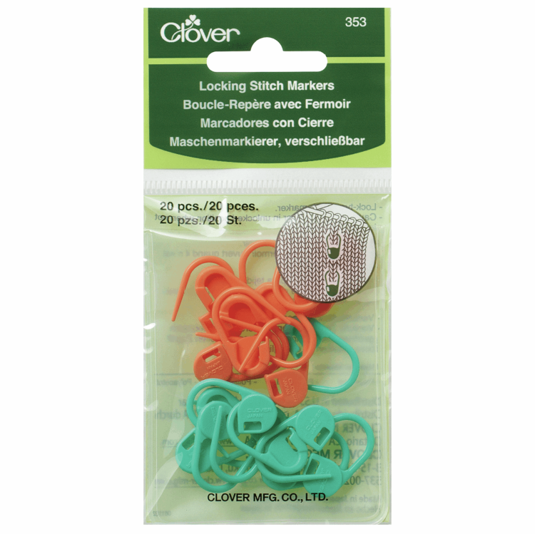 Locking Stitch Markers by Clover CL353