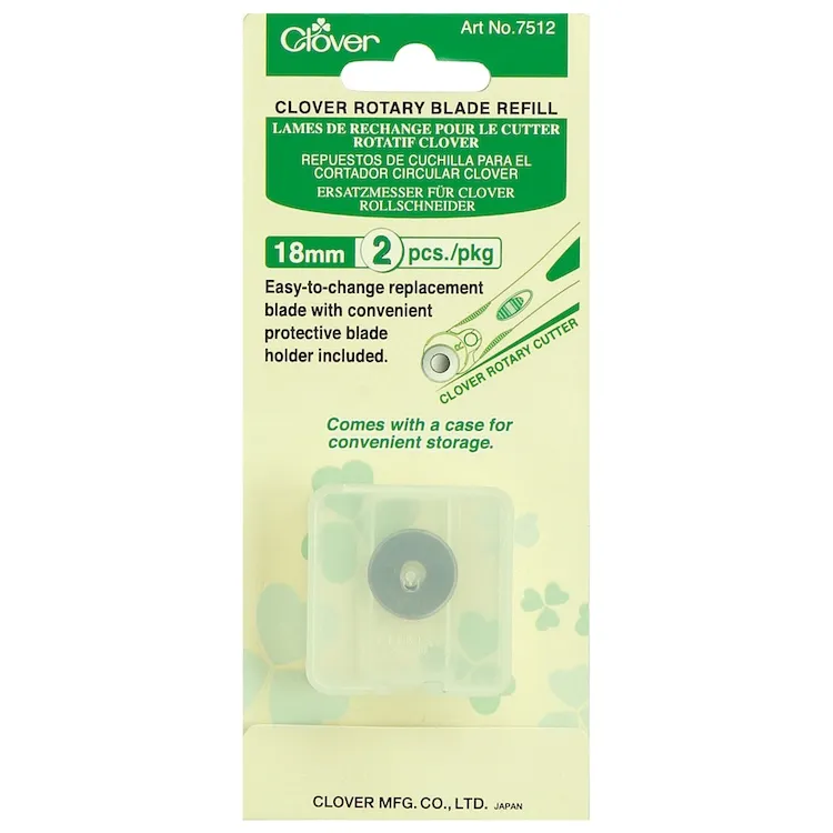 Clover 18mm Blade 2 Pack - Cutting Equipment - Patchwork and Dressmaking