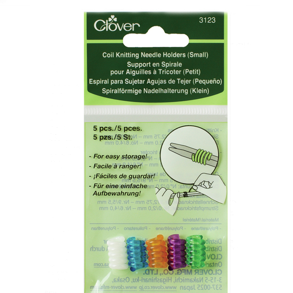 Small Coil Knitting Needle Holders by Clover CL3123