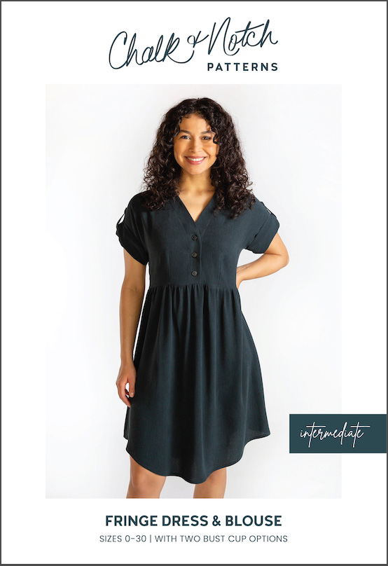 Chalk and Notch Patterns - Fringe Dress Sewing Pattern Sizes 0 to 30