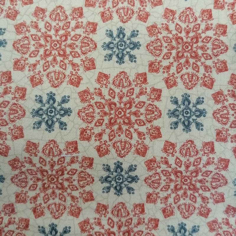 Quilting Fabric - Flower Motif on Crackle from Count Your Blessings by Kathy Schmitz for Moda 608413