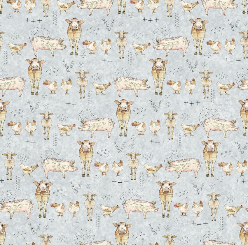 Quilting Fabric - Farm print by Quilting Treasures