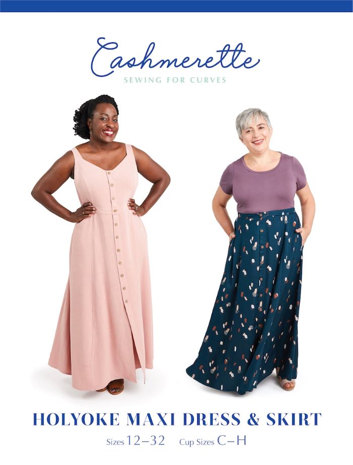 Cashmerette - Holyoke Maxi Dress and Skirt Sewing Pattern Sizes 12 to 32