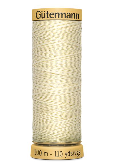 Gutermann Sew All Thread - Cream 100% Cotton Colour 919