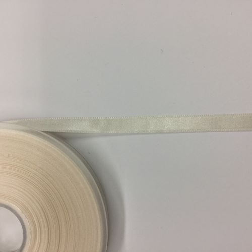 8mm Satin Ribbon in Cream