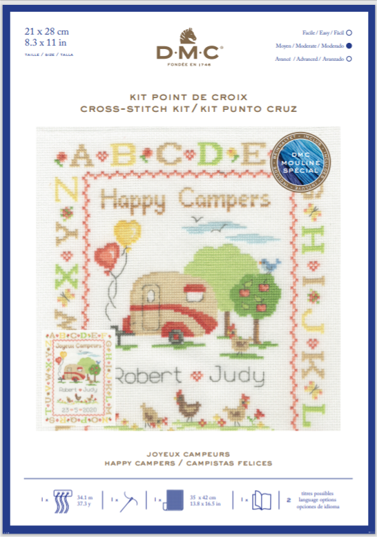 Cross Stitch Kit - Happy Camper by DMC BK1923