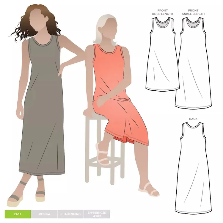 Style Arc - Kim Knit Dress Sewing Pattern Sizes 4-16