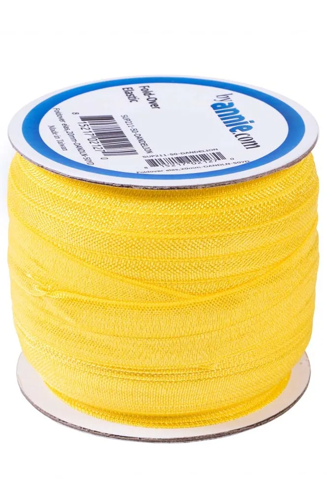 Dandelion - Fold Over Elastic by Annie (foe) - 20mm - Ribbon - Haberdashery