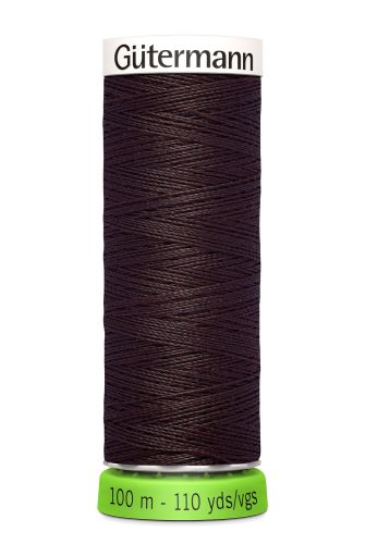 Gutermann Sew All Thread - Dark Brown Recycled Polyester rPET Colour 23