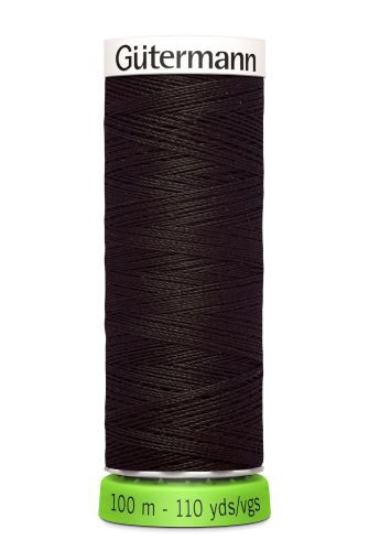 Gutermann Sew All Thread - Dark Brown Recycled Polyester rPET Colour 697